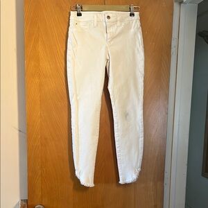 Joe's Jeans White Ankle Cropped Denim